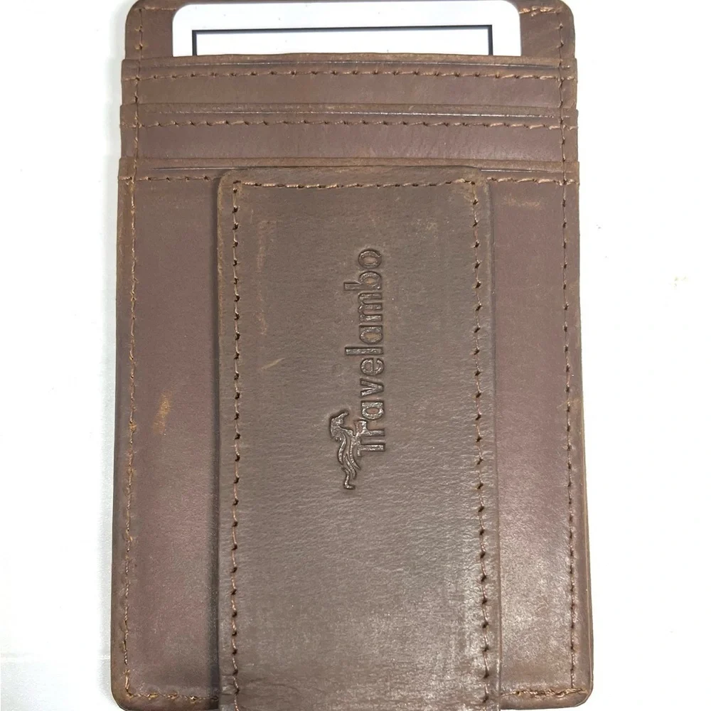 Travelambo Slim Leather Wallet NIB